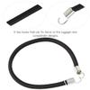 RC Car Roof Rope , Black Rubber , 1/10 RC Bungee Cords and Elastic String Luggage Rack , RC Car Elastic Roof Rack Luggage Rope RC Roof Rack Rope , with Safety Steel Forged Hooks Cords Accessory (15cm) view 3