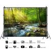 15x10ft Forest Backdrop Jungle Forest River Stream Nature Woodland Photography Background Spring Camping Party Birthday Banner Adult Portrait Decoration Supplies Photo Booth Props view 2