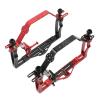 JAGTRADE Aluminium Alloy Underwater Video Light Stabilizer Tray Diving Light Stand Tray with Two Ball Handle for Action Cameras, Black view 3