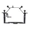 JAGTRADE Aluminium Alloy Underwater Video Light Stabilizer Tray Diving Light Stand Tray with Two Ball Handle for Action Cameras, Black view 4