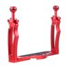 JAGTRADE Aluminium Alloy Underwater Video Light Stabilizer Tray Diving Light Stand Tray with Two Ball Handle for Action Cameras view 1