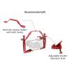 JAGTRADE Aluminium Alloy Underwater Video Light Stabilizer Tray Diving Light Stand Tray with Two Ball Handle for Action Cameras view 4
