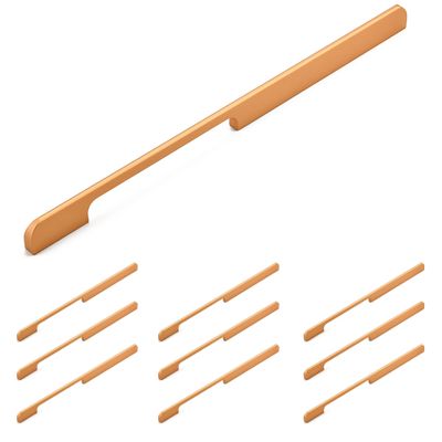 FJYDM Handles 10 Pack Brass Cabinet Hardware Pulls, 5 Inch Hold Centers Dresser Handles, Drawer Pulls for Furniture Cupboard Wardrobe Kitchen Door