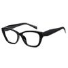Cyxus Cat Eye Blue Light Glasses for Women Chunky Computer Glasses Reduce Eye Strain UV Blocking8154T01 Black view 1