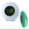HANNLOMAX HX-162CR Alarm Clock Radio, RGB Mood Light (Silver) view 1