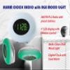 HANNLOMAX HX-162CR Alarm Clock Radio, RGB Mood Light (Silver) view 2