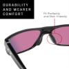 LenzReborn Replacement Nose Piece Nose Pads for Oakley Split Shot/Crossrange/Crossrange R/Crossrange XL/Crossrange Shield/Split Time/OutPace/Targetline/Corridor Sunglasses - Black view 2