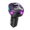 Alanph Bluetooth 5.3 Car Adapter, PD &QC3.0 Fast Charging FM Radio Transmitter for Car, Radio Bluetooth Receiver, Hands-Free Calling, U Disk & Colorful Light view 1