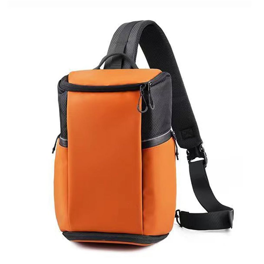 SXLINGDO DSLR Camera Bag Waterproof Camera Sling Backpack with Rain Cover, Camera Backpacks for Photographers Hiking (Orange)