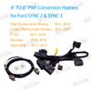 4" to 8" Conversion Harness fit for Ford SYNC 1 Upgrade to SYNC 2 SYNC 3 Suitable for Ford Edge Fusion Mustang F-150 Super Duty Power Harness Adapter & USB Interface Module Adapter & APIM Cable view 2