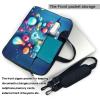Abstract Science Chemistry Illustration 3d Ultra-Thin Laptop Bag,Laptop Bags For Business,Enjoy A Hassle-Free And Stylish Journey view 3