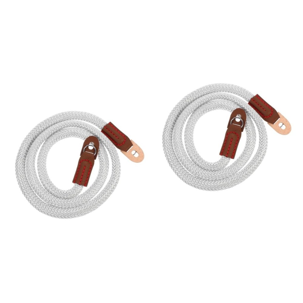 jojofuny 2pcs Outdoor Camping Camera Shoulder Strap Sling Belt for Mirrorless Cameras and Comfortable Neck Strap for Hiking and Travel Grey Design