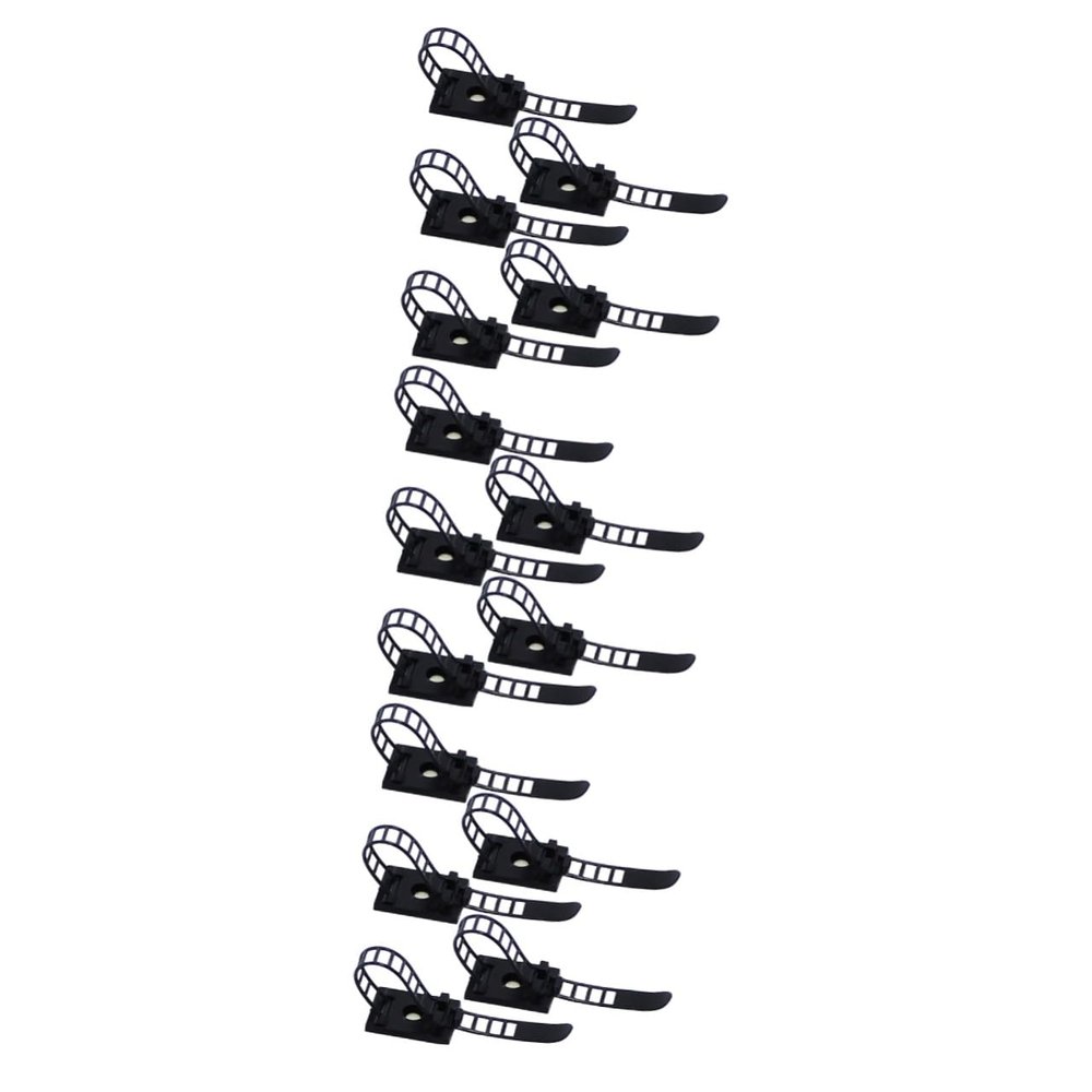 jojofuny 150pcs Cable Management Tray Home Office Accessory Self-Adhesive Wire Organizer Cord Clips Adjustable Cable Holder Easy Install