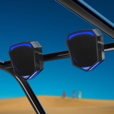 GoHawk UTV Sound System, 5.5 Inch Waterproof Golf Cart Speakers, Bluetooth ATV Speakers with Lights/Remote, Aux/RCA, for ATV/UTV/RZR/Cart
