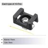 MECCANIXITY 10Pcs Cable Zip Tie Base 6.5mm Hole Dia Saddle Type Wire Holder for 40 Series European Standard Aluminum Extrusion with M5 Screws, Nuts, Ties Black view 3