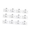 jojofuny 12pcs Adhesive Cord Wire Clamp Wire Organizers for Cable Management Self-Adhesive Clips view 1