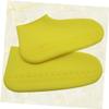 SUPVOX 1pair Silicone Shoes Cover Unisex Rain Shoe Protector for Adults Boys and Girls Yellow for Rainy Days and Outdoor Activities view 3