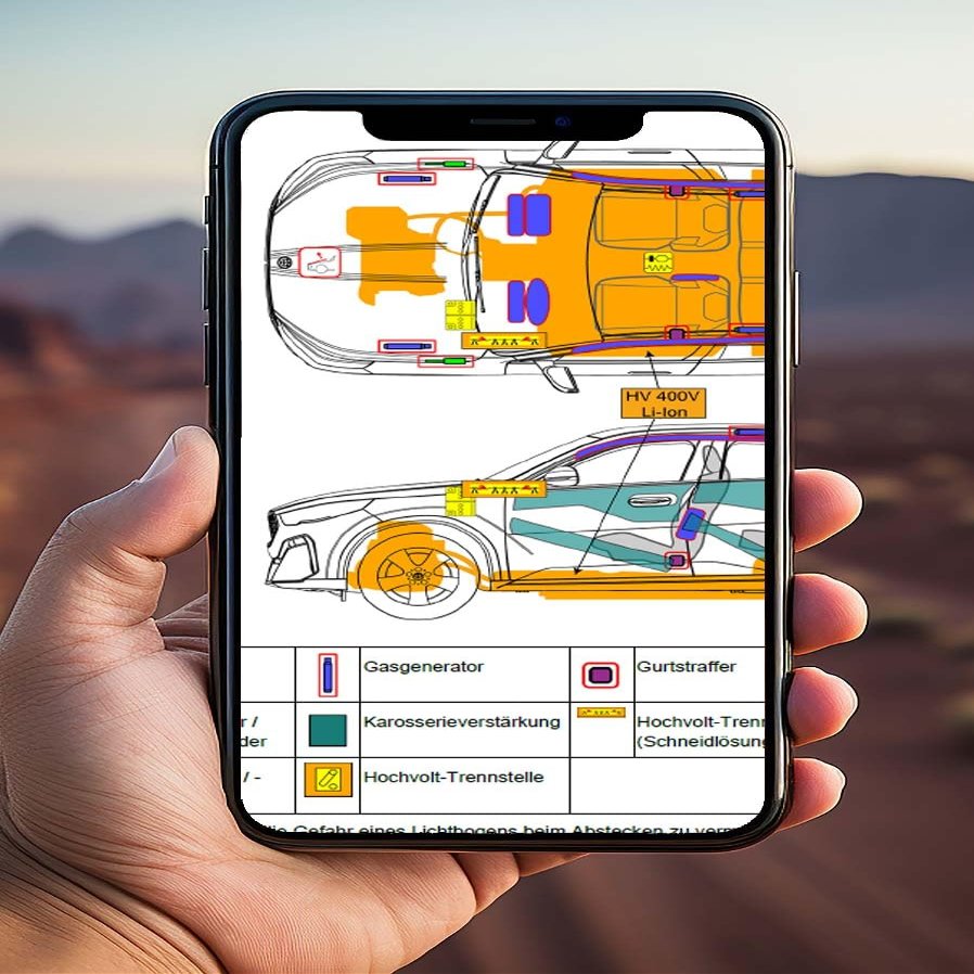 Digital Rescue Card via QR Code, Compatible with Proterra ZX5 40 DuoPower Bus (>2020)