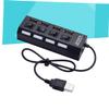 Gadpiparty 2pcs 4 Mini USB Hub 4 Sockets USB 2.0 Multi USB Port Expander USB Adapter USB Computer view 3