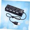 Gadpiparty 2pcs 4 Mini USB Hub 4 Sockets USB 2.0 Multi USB Port Expander USB Adapter USB Computer view 4