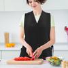 Zerodeko V Neck Mesh Back Apron with Front Pockets Sleeveless Protective Workwear for Hairdressers Salon and Kitchen Use view 2