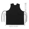 Zerodeko V Neck Mesh Back Apron with Front Pockets Sleeveless Protective Workwear for Hairdressers Salon and Kitchen Use view 3