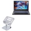 BoxWave Stand and Mount Compatible with Hasee Ares Z7-CT7Pro - Executive VersaView Laptop Stand, Ergonomic Adjustable Viewing Angle Metallic Riser - Metallic Silver view 1