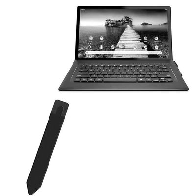 BoxWave Stylus Pouch Compatible with Venturer Luna Max (VCT9T48Q34RBM) (14 in) - Stylus PortaPouch, Pen Stylii Holder Carrier Portable Self-Adhesive - Jet Black