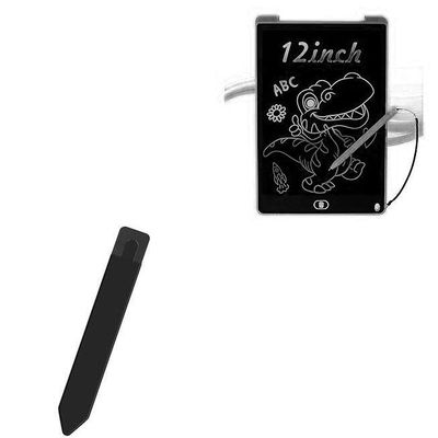BoxWave Stylus Pouch Compatible with Nobes Writing Tablet Drawing Pad for Kids (12 in) - Stylus PortaPouch, Pen Stylii Holder Carrier Portable Self-Adhesive - Jet Black