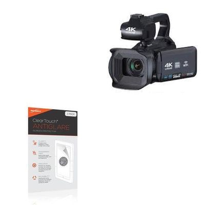 BoxWave Screen Protector Compatible with Camcordy Video Camera Camcorder RX200 (4 in) - ClearTouch Anti-Glare (2-Pack), Anti-Fingerprint Matte Film Skin