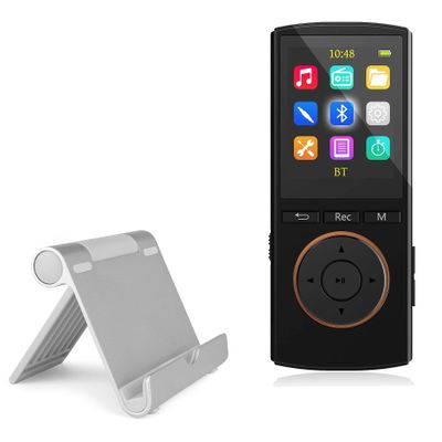 BoxWave Stand and Mount Compatible with MUSRUN Q8 (2 in) - VersaView Aluminum Stand, Portable, Multi Angle Viewing Sturdy
