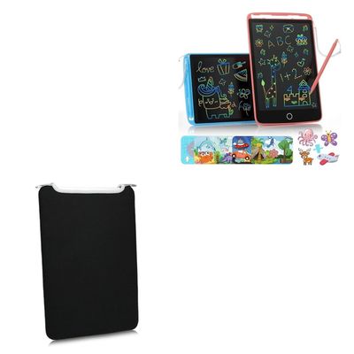 BoxWave Case Compatible with KIDWILL EP0510C (10 inch) - SlipSuit, Soft Slim Neoprene Pouch Protective Case Cover - Jet Black