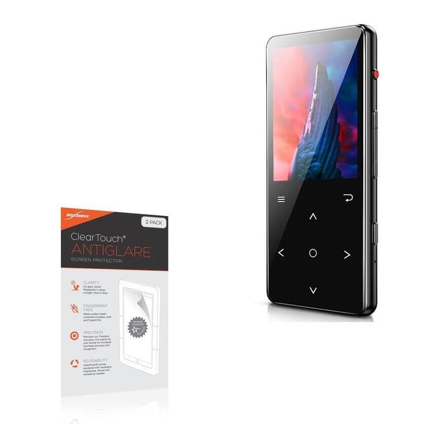 BoxWave Screen Protector Compatible with Benjie MP4 Player B29 - ClearTouch Anti-Glare (2-Pack), Anti-Fingerprint Matte Film Skin