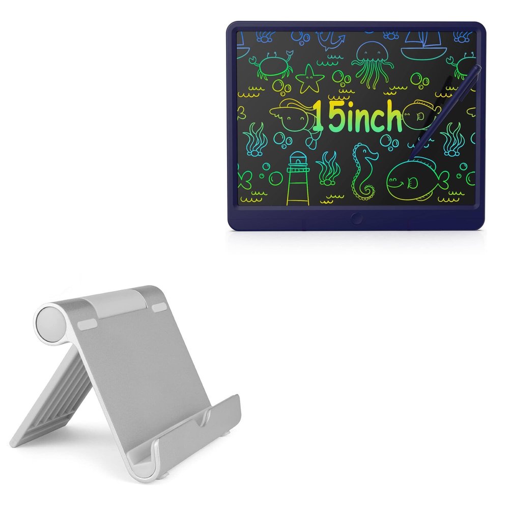BoxWave Stand and Mount Compatible with GIGART Writing Tablet (15 in) - VersaView Aluminum Stand, Portable, Multi Angle Viewing Sturdy