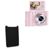 BoxWave Case Compatible with Lecran Digital Camera (3 in) - SlipSuit, Soft Slim Neoprene Pouch Protective Case Cover - Jet Black view 1