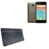 BoxWave Keyboard Compatible with Cherry Mobile Flare J5s - SlimKeys Bluetooth Keyboard, Portable Thin with Chiclet-Style Keys - Jet Black view 1