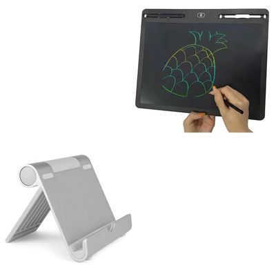 BoxWave Stand and Mount Compatible with XQZWOLH Writing Tablet (17 in) - VersaView Aluminum Stand, Portable, Multi Angle Viewing Sturdy