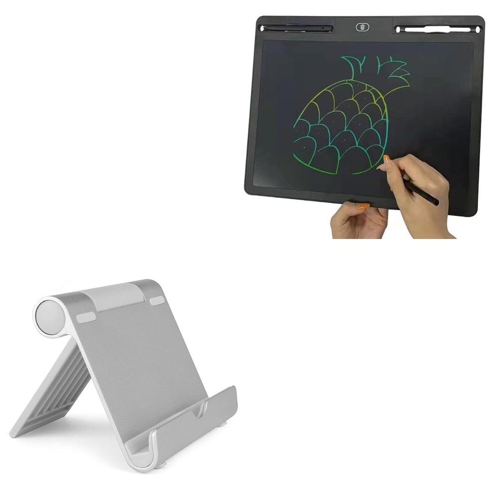 BoxWave Stand and Mount Compatible with XQZWOLH Writing Tablet (17 in) - VersaView Aluminum Stand, Portable, Multi Angle Viewing Sturdy