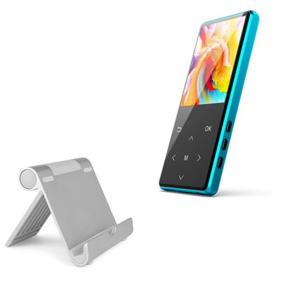 BoxWave Stand and Mount Compatible with Safuciiv MP3 Player (2.4 in) - VersaView Aluminum Stand, Portable, Multi Angle Viewing Sturdy