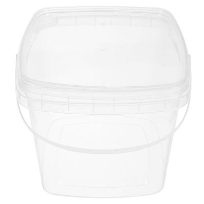 Holibanna Water Food Bucket with Lid and Handle 3L Plastic Container Portable for Camping Outdoor Storage