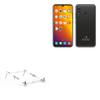 BoxWave Stand and Mount Compatible with Murena Muerna Teracube 2e - Pocket Aluminum Stand 3-in-1, Portable Multi Angle Viewing Riser - Metallic Silver view 1