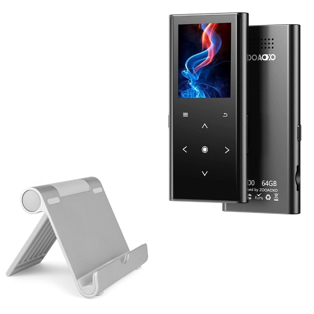 BoxWave Stand and Mount Compatible with ZOOAOXO M600 (1.8 in) - VersaView Aluminum Stand, Portable, Multi Angle Viewing Sturdy