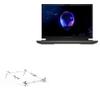 BoxWave Stand and Mount Compatible with Alienware m18 - Pocket Aluminum Stand 3-in-1, Portable Multi Angle Viewing Riser - Metallic Silver view 1