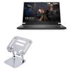 BoxWave Stand and Mount Compatible with Alienware m17 - Executive VersaView Laptop Stand, Ergonomic Adjustable Viewing Angle Metallic Riser - Metallic Silver view 1
