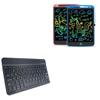 BoxWave Keyboard Compatible with Rcovasc Writing Tablet for Kids (10 in) - SlimKeys Bluetooth Keyboard, Portable Thin with Chiclet-Style Keys - Jet Black view 1