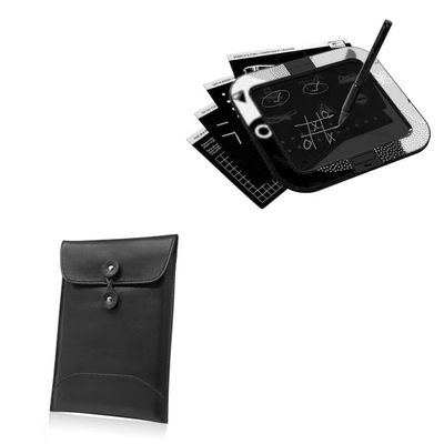 BoxWave Case Compatible with Boogie Board DMD010001 (8 in) - Nero Leather Envelope, Leather Wallet Style Flip Cover