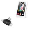 BoxWave Smart Gadget Compatible with MECHEN MC-H1 (3.5 in) - AllReader SD Card Reader, microSD Card Reader SD Compact USB - Jet Black view 1