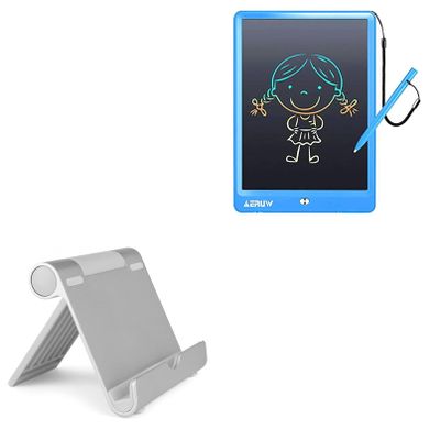 BoxWave Stand and Mount Compatible with ERUW ERUW-LWT-LYX1002 (10 in) - VersaView Aluminum Stand, Portable, Multi Angle Viewing Sturdy