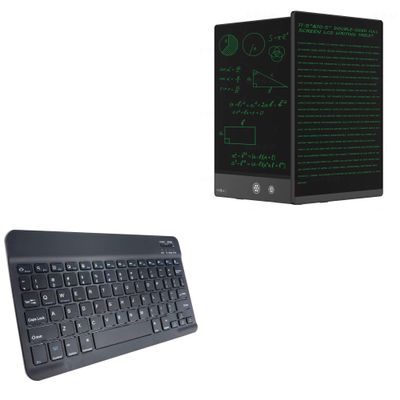 BoxWave Keyboard Compatible with Ksequ 115B (10.5 in) - SlimKeys Bluetooth Keyboard, Portable Thin with Chiclet-Style Keys - Jet Black