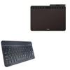 BoxWave Keyboard Compatible with UGEE S1060 - SlimKeys Bluetooth Keyboard, Portable Thin with Chiclet-Style Keys - Jet Black view 1